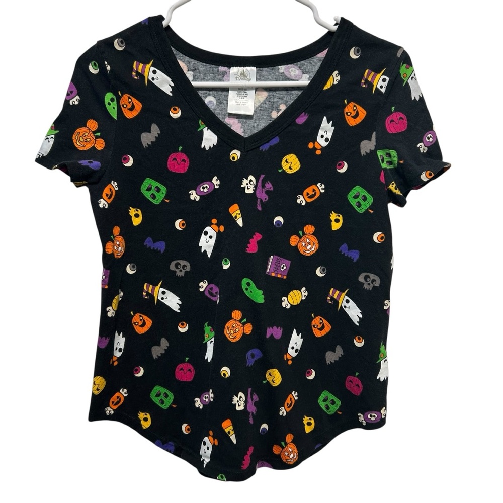 Disney Parks Halloween 2022 Mickey Treats Ghost Icons Shirt Size XS